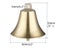 1Pc Thickened Cow Horse Sheep Grazing Copper Bells Large Cattle Sheep Antique Carousel 8