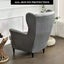 Wingback Sofa Covers Velvet *Grey Carousel 6