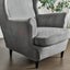 Wingback Sofa Covers Velvet *Grey Carousel 7