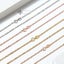 925 Sterling Silver Curb Rope Chain "Singapore" (1.2mm wide) Carousel 8
