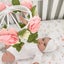 Living Textiles Baby Infant Childrens Nursery Musical Mobile Set Floral Wreath Carousel 3