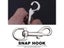 2pcs Eye Bolt Zinc Alloy Dog Rustproof Buckle Swivel Snap Hook Replacement Carousel 6