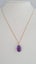 Beautiful 14ct Gold Pear Cut Drop Amethyst Pendant And 9ct Gold Chain Carousel 3