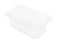 1/4GN 100mm Gastronorm Pan - Clear Polycarbonate - Food Grade Carousel 1