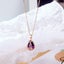 Amethyst Tulip Stainless Steel Necklace Carousel 3