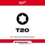 Milwaukee 48324984 SHOCKWAVE 2 in. T20 Torx Alloy Steel Screw Driver Bits Set Carousel 3