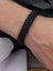 Men's Titanium Steel Minimalist Woven Leather Bracelet Carousel 2