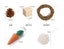 10pcs Hamster Toys Set Guinea Pig Carousel 4