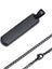 Men's Stainless Steel Gun-Metal Black Minimalist Necklace Carousel 3