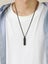 Men's Stainless Steel Gun-Metal Black Minimalist Necklace Carousel 2