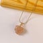 2 Pcs Birth Stone Heart Necklace Diamond Castle Necklaces Heart Pendant Jewelry Carousel 3