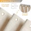 180 X 180 Cm - Beige/cream Fabric Shower Curtain, Textured Heavy Duty Polyester Carousel 3