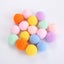 20x Cats Favorite For Chase Plush Ball Toy Pom Pom Balls Color Random 3cm Carousel 4