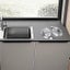Built-in Type Built-in Stainless Steel Trash Can Flap Lid Swing Balance Flap Lid Carousel 2