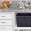 Built-in Type Built-in Stainless Steel Trash Can Flap Lid Swing Balance Flap Lid Carousel 4