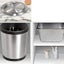 Built-in Type Built-in Stainless Steel Trash Can Flap Lid Swing Balance Flap Lid Carousel 5
