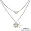 Double Chains Moon And Sun Layered Choker Necklace Sunflower Opal Pendant Neckla Carousel 4