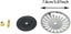 7.8cm Diameter Stainless Steel Sink Strainer Kitchen Sink Drainer Plug Silver Carousel 3