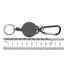 Black Retractable Key Chain Reel Steel Cord Recoil Belt Key Ring Badge Holder Carousel 2
