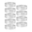 9 Pack Round Tart Ring, Mousse Rings, Stainless Steel Heat-resistant Perforated Carousel 1