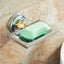 Bathroom Soap Dish Suction Sponge Holder Shower Kitchen Sink Carousel 3