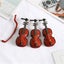 Violin Ornament Easy-cleaning Mini Dollhouse Violin 1/12 Scale Carousel 3