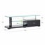 Clare# Glass Top High Gloss TV Unit | White color Carousel 5