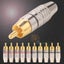 10pcs 5 Pair Male RCA Soldering Plug Connector Audio Plug DIY RCA Carousel 4