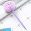 1Pc Cute Stationery Pompom Gel Pen Colorful Plush Pen School Office Carousel 5