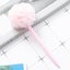 1Pc Cute Stationery Pompom Gel Pen Colorful Plush Pen School Office Carousel 6