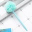 1Pc Cute Stationery Pompom Gel Pen Colorful Plush Pen School Office Carousel 1