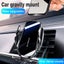 New Mirror Car Mobile Phone Holder Navigation Gravity Sensing Air Carousel 2