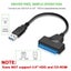 SATA to USB 3.0 / 2.0 Cable for 2.5 Inch External HDD SSD Hard Drive Carousel 6