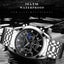 100% Original POEDAGAR Men Watches Stainless Steel Top Luxury Fashion Carousel 3