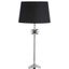 Antique Brass Table Lamp - Black Linen Carousel 1