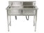 S/S Bench Worktop Double Sink Carousel 2