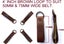 Tool Belt Suspender leather 3' OR 4"(Inch) loops X (4-Piece Set)(Brown or Black) Carousel 3