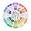 12 Color Nails Microblading Tattoo Makeup Paper Card Wheel Three Tier Carousel 4