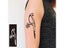 Tattoo Stencils For Temporary Tattoo Black PET Hollow Tattoo Templates Carousel 3