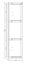 DEAL! Plywood wall mounted single door cab 615 x 166 x 395mm hinged on the Left Carousel 5