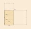 DEAL! Plywood wall mounted single door 615 x 166 x 395mm hinged on the Right Carousel 4