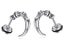 Birds' Talons Studs Stainless Steel Earrings Punk Style Personalized Design Carousel 1