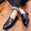 Men Dress Shoes Handmade Brogue Style Paty Leather Wedding Shoes Men Carousel 4