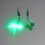 St. Patricks Day Light Up LED Shamrock Earrings Carousel 3