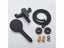 Quyanre Matte Black Bathroom Shower Faucet Bathtub Hot Cold Water Mixer Tap Carousel 6