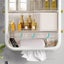 SOGA White Multi Tier Cosmetic Storage Rack Bathroom Vanity Tray Display Stan... Carousel 7