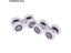 2Pcs Shower Room Aluminum Four-wheel Hanging Pulley Roller For Bathroom Glass Carousel 4