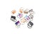 10PCS 26mm Keychain Split Ring With Key Ring For Lanyard Accessories Carousel 5