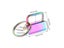10PCS 26mm Keychain Split Ring With Key Ring For Lanyard Accessories Carousel 7