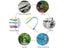 Plastic Nylon Tie 100 PCS Black White Cable Tie Fastening Ring Carousel 6
